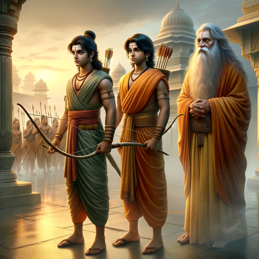 Rama and Lakshmana’s Departure with Vishvamitra